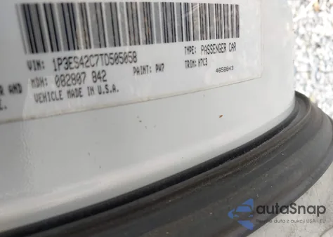 1996 Plymouth Neon Highline из США, поврежденный, VIN 1P3ES42C7TD505058